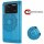 Handyhülle Hülle für Xiaomi POCO M4 Pro 4G, Handy Tasche Schutz Flip Case Schale Blau