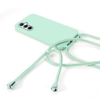 Handykette für Samsung Hanyhülle mit Band Hülle mit Kodel Smartphone Halskette Galaxy A35 Mintgrün