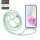 Handykette für Samsung Hanyhülle mit Band Hülle mit Kodel Smartphone Halskette Galaxy A35 Mintgrün