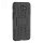 Handy Tasche für Samsung Galaxy Case Panzer Hülle Cover Schutzhülle Etui Bumper Galaxy J6+ Schwarz