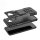 Handy Tasche für Samsung Galaxy Case Panzer Hülle Cover Schutzhülle Etui Bumper Galaxy J6+ Schwarz
