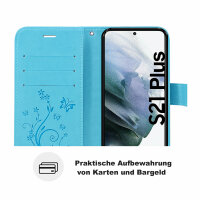 Handyhülle für Samsung Galaxy S21+ Plus 5G Hülle Handy Tasche Flip Case Etui TPU