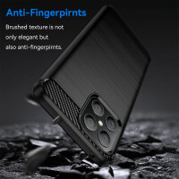 Carbon Hülle für Honor X8 Handyhülle Back Cover Handy Tasche Bumper in Schwarz