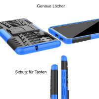 Handy Tasche für Samsung Galaxy Case Panzer Hülle Cover Schutzhülle Etui Bumper Galaxy A51 SM-A515 Blau