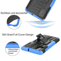 Handy Tasche für Samsung Galaxy Case Panzer Hülle Cover Schutzhülle Etui Bumper Galaxy A51 SM-A515 Blau