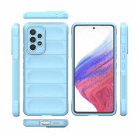 Handy Tasche für Samsung Galaxy A53 5G Hülle Handyhülle Outdoor Case Back Cover  Hellblau