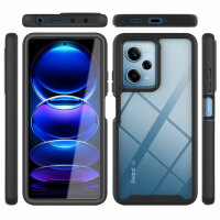 Panzer Hülle Handy Tasche 360 Grad TPU vollschutz mit Integriertem Displayschutz Xiaomi Redmi Note 12 Pro / Poco X5 Pro