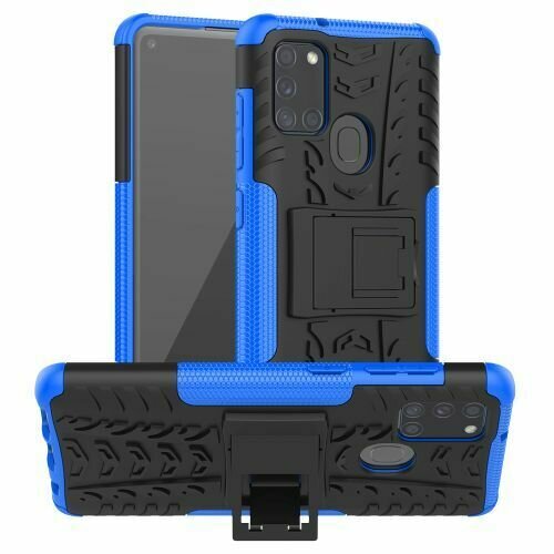 Handy Tasche für Samsung Galaxy A21S Hülle Outdoor Case Back Cover Handyhülle