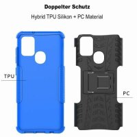 Handy Tasche für Samsung Galaxy A21S Hülle Outdoor Case Back Cover Handyhülle