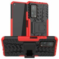 Schutz Hülle Xiaomi Handy Tasche Case Cover Silikon Schale Outdoor Handyhülle BF Xiaomi Mi 10T / Mi 10T Pro Rot