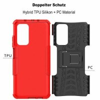 Schutz Hülle Xiaomi Handy Tasche Case Cover Silikon Schale Outdoor Handyhülle BF Xiaomi Mi 10T / Mi 10T Pro Rot