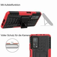 Schutz Hülle Xiaomi Handy Tasche Case Cover Silikon Schale Outdoor Handyhülle BF Xiaomi Mi 10T / Mi 10T Pro Rot
