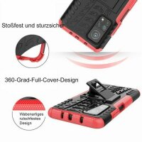 Schutz Hülle Xiaomi Handy Tasche Case Cover Silikon Schale Outdoor Handyhülle BF Xiaomi Mi 10T / Mi 10T Pro Rot