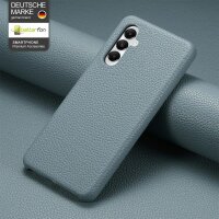 Hülle Handyhülle Stoßfeste Handy Tasche Ultra-Dünn Case Leder Bumper für Samsung Galaxy A55 Blau