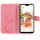 Huawei Handy Tasche Handyhülle Schutz Hülle Blumen Flip Cover Buch Case Etui Huawei P20 Lite Rosa