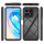Hülle für Honor X8A, Handyhülle 2-teilig 360° Grad Hülle mit Displayschutz Glas  Schwarz