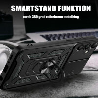 Handyhülle für Samsung Galaxy A25 – Ring Panzer Case Schwarz