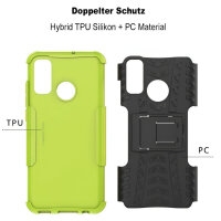 Outdoor Case Panzer Hülle Cover Huawei Handytasche Schutzhülle Handyhülle Handy Grün P Smart 2020