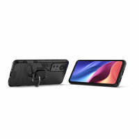 Handyhülle für Xiaomi 12 / 12X - Ring Panzer Cover Schwarz