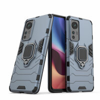 Handyhülle für Xiaomi 12 / 12X - Ring Panzer Cover Schwarz