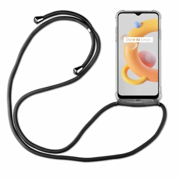 Handykette Realme C11 2021 Handyhülle mit Band Schutz Hülle Kordel Handy Tasche