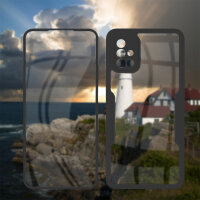 360° Grad Hülle für Samsung Galaxy A51 vollschutz Integriertem Displayschutz Schwarz