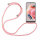 Handykette für Xiaomi Redmi Note 12 4G Handyhülle mit Band Hülle mit Kordel TPU Rosa