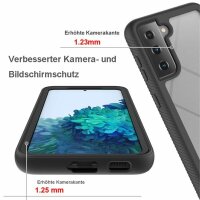 Schutz Hülle für Samsung Galaxy S21, Handy Tasche 2-teilig Case Cover Bumper TPU