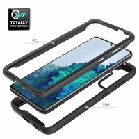 Schutz Hülle für Samsung Galaxy S21, Handy Tasche 2-teilig Case Cover Bumper TPU
