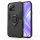 Schutz Hülle für Xiaomi Mi 11 Lite 5G / 4G Ring Case Cover Handy Tasche Outdoor  Schwarz