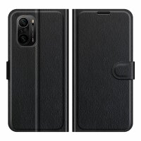 Xiaomi, Handy Tasche Handyhülle Schutzhülle Hülle Flipcase Klapphülle Etui Case Xiaomi Poco F3 Schwarz