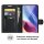 Xiaomi, Handy Tasche Handyhülle Schutzhülle Hülle Flipcase Klapphülle Etui Case Xiaomi Poco F3 Schwarz