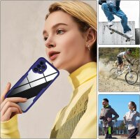 360° Grad Hülle für Samsung Galaxy A13 4G vollschutz Integriertem Displayschutz Blau