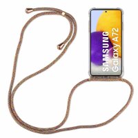 Handykette für Samsung Handyhülle mit Band Schutz Hülle Handy Tasche mit Schnur Samsung Galaxy A72 Grau