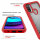 Hülle für Motorola Moto E20 / E30 / E40, Handy Tasche Silikon Case Cover Bumper Rot