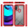 Hülle für Motorola Moto E20 / E30 / E40, Handy Tasche Silikon Case Cover Bumper Rot