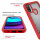 Hülle für Motorola Moto E20 / E30 / E40, Handy Tasche Silikon Case Cover Bumper Rot