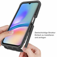 360 Grad Hülle mit eingebautem Displayschutz für Samsung Galaxy A05s Handyhülle