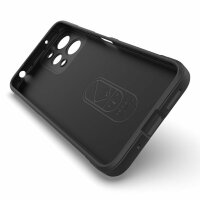 Hülle für Xiaomi Handyhülle Outdoor Case Handy Tasche Silikon Back Cover Bumper Schwarz Redmi 12 4G
