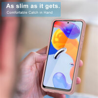 360° Grad Hülle Xiaomi Redmi 13C Rundum vollschutz Integriertem Displayschutz Rosa