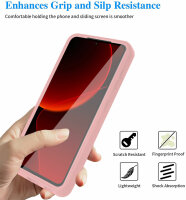 360° Grad Hülle Xiaomi Redmi 13C Rundum vollschutz Integriertem Displayschutz Rosa