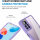 360°Grad Hülle Xiaomi Redmi Note 12 / Poco X5 5G Handyhülle mit Displayschutz Lila