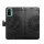 Schutz Hülle Xiaomi Redmi Note 10 Handy Tasche Flip Case Etui Schale TPU Wallet Schwarz