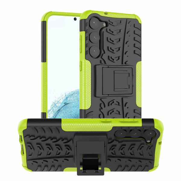 Outdoor Hülle für Samsung Galaxy S23+ Handyhülle Handy Tasche Bumper TPU Silikon Grün