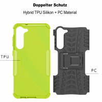 Outdoor Hülle für Samsung Galaxy S23+ Handyhülle Handy Tasche Bumper TPU Silikon Grün