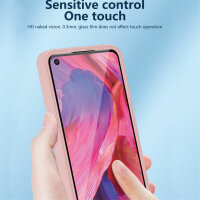 360° Grad Hülle Oppo A54 5G / A74 5G Handyhülle mit Integriertem Displayschutz Rosa
