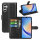 Klapphülle für Samsung Galaxy A35 5G (Schwarz) - Handyhülle PU Leder Hülle Case