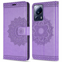 Hülle für Xiaomi 13 Lite Handyhülle Handy Tasche Klapphülle Wallet Case Etui Lila