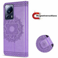 Hülle für Xiaomi 13 Lite Handyhülle Handy Tasche Klapphülle Wallet Case Etui Lila