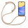 Handykette für Samsung Galaxy A15 Handyhülle mit Band Case Hülle mit Kordel Hand Beige / Braun